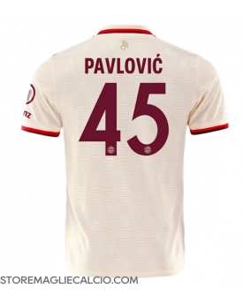 Bayern Munich Aleksandar Pavlovic #45 Maglia Gara Terza Repliche 2024-25